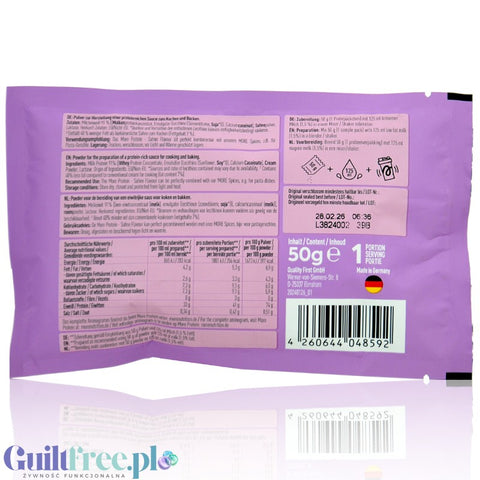 More Nutrition Total Protein Sahne 50g saszetka - game changer! niesłodzona odżywka kazeinowa o smaku śmietanki