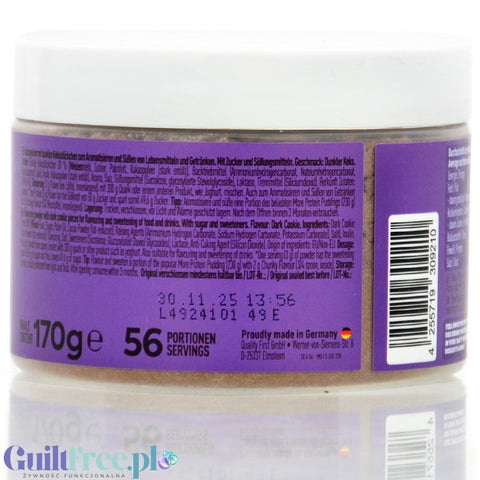More Nutrition Chunky Flavor Dark Cookie Crumble 170g - chocolate chip cookie sweetener powder flavor.