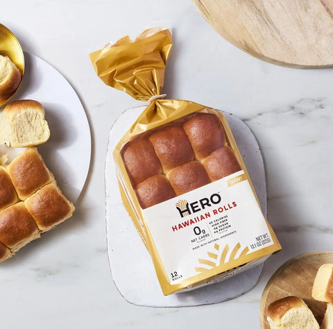 Hero Bread Hawaiian Rolls - mięciutkie keto bułeczki 12 szt, 60kcal 1g węglowodanów