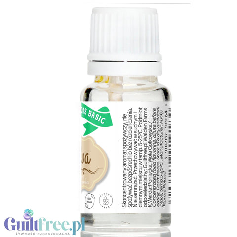 Funky Flavors Basic Chalva 10ml - Chałwa - kropelki aromatyzujące bez cukru, tłuszczu i słodzików