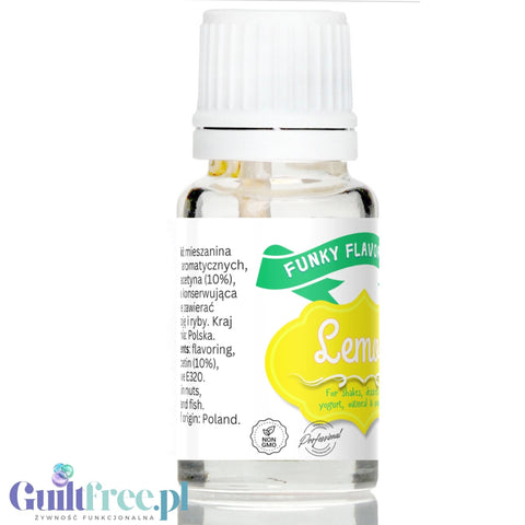 Funky Flavors Basic Lemon 10ml - Cytryna - kropelki aromatyzujące bez cukru, tłuszczu i słodzików