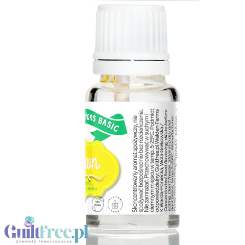 Funky Flavors Basic Lemon 10ml - Cytryna - kropelki aromatyzujące bez cukru, tłuszczu i słodzików
