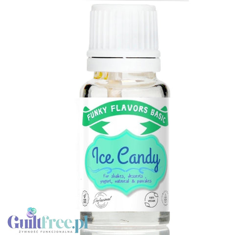 Funky Flavors Basic Ice Candy 10ml - Cukierki Lodowe - kropelki aromatyczne bez cukru, słodzików i kalorii