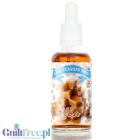 Funky Flavors Sweet Krooffka - kropelki smakowe do kawy i owsianek bez cukru i kalorii, Mleczna Krówka