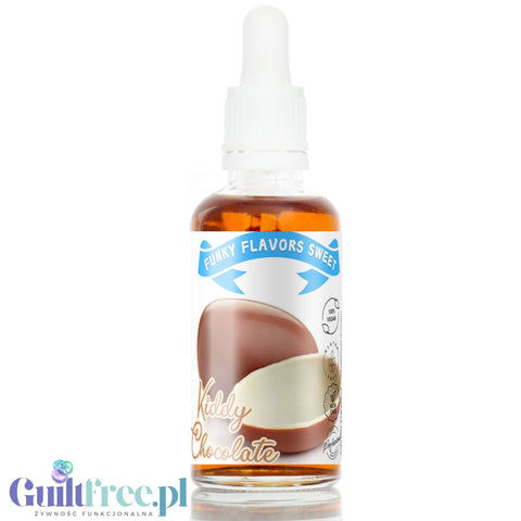Funky Flavors Sweet Kiddy Chocolate - kropelki aromatyczne do kawy bez cukru i kalorii, aromat Czekolady Śmietankowej