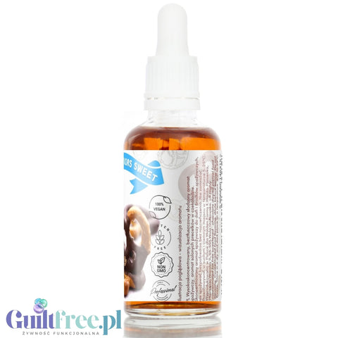 Funky Flavors Sweet Milk Chocolate Pretzel - smakowe kropelki słodzące bez cukru i kcal, Precelki w Mlecznej Czekoladzie