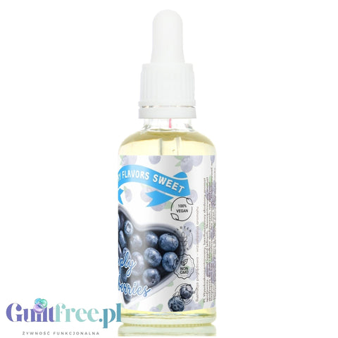 Funky Flavors Sweet Simply Blueberries - jagodowe kropelki słodzące bez cukru i bez kalorii