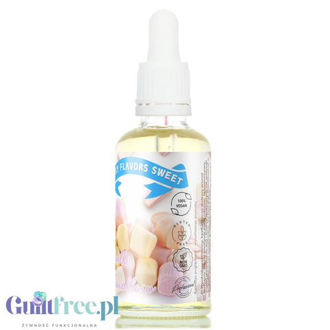 Funky Flavors Sweet Vanilla Marshmallow - kropelki smakowe bez cukru i kalorii, Waniliowa Pianka Marshmallow