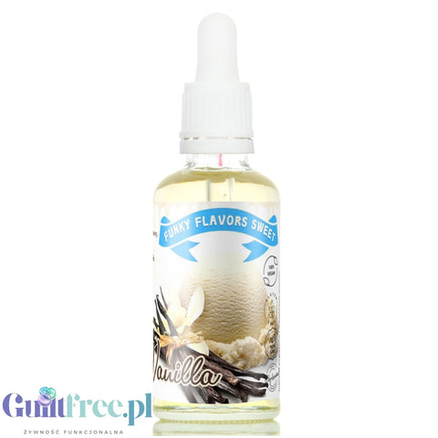Funky Flavors Sweet Vanilla - waniliowe kropelki słodzące bez cukru & bez tłuszczu, Wanilia