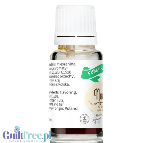 Funky Flavors Basic Nougat 10ml - nugatowe kropelki aromatyczne bez cukru, słodzików i kalorii
