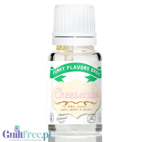 Funky Flavors Basic Cheesecake 10ml - kropelki sernikowe bez cukru, słodzików i kalorii