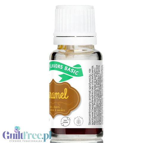 Funky Flavors Basic Caramel 10ml - karmelowe kropelki do kawy bez cukru, słodzików i kalorii