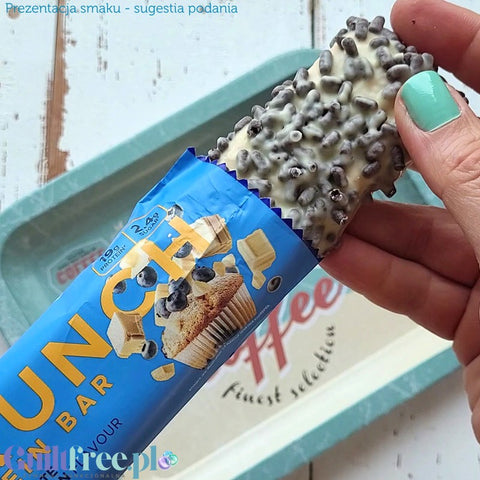 USN Trust Crunch Protein Bar White Chocolate Blueberry Muffin - chrupiący baton białkowy Biała Czekolada & Jagodowy Muffin
