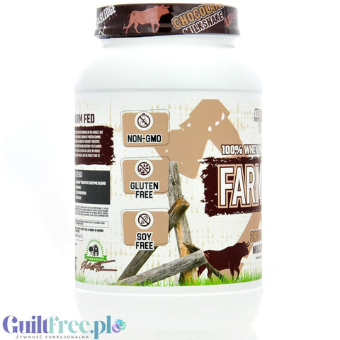 Axe & Sledge Farm Fed, Chocolate Milkshake - a unique protein supplement for the demanding 100% WPI, 25g protein