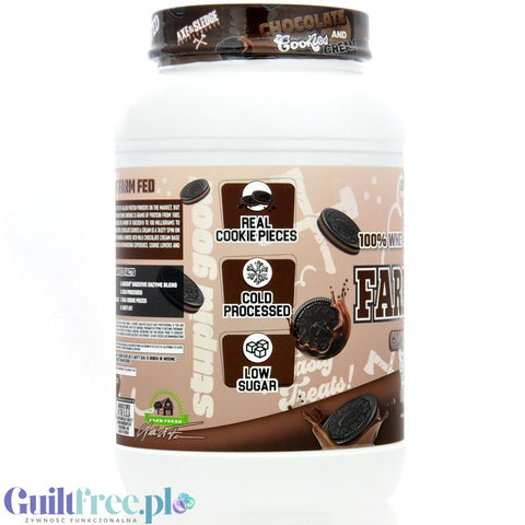 Axe & Sledge Farm Fed, Chocolate Cookies & Cream - upscale protein supplement 100% WPI, 25g protein