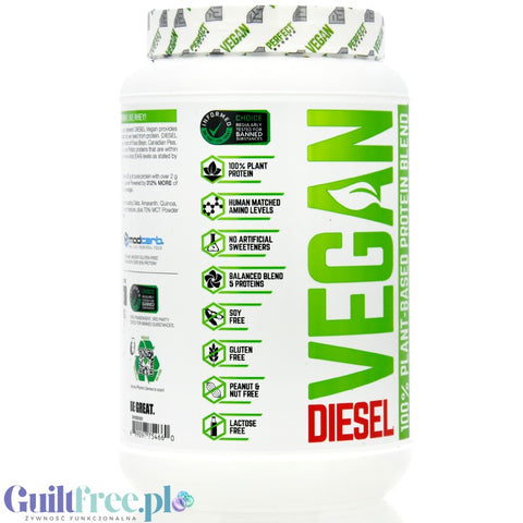 Perfect Sport Diesel Vegan Vanilla Ice Dream - nowozelandzka wegańska keto odżywka białkowa tylko ze stewią
