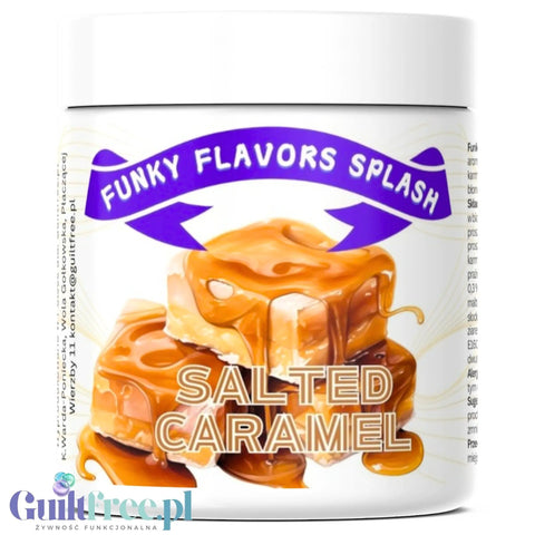 Funky Flavors Splash Salted Caramel - low carb, fat free powdered food flavoring