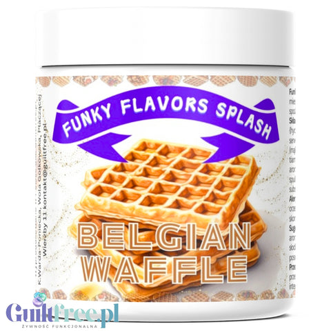 Funky Flavors Splash Waffle 6kcal 50g - gofrowy aromat słodzący w proszku z wafelkami