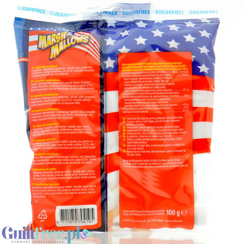 Nordthy Marshmallow American Style - bezcukrowe pianki marshmallow