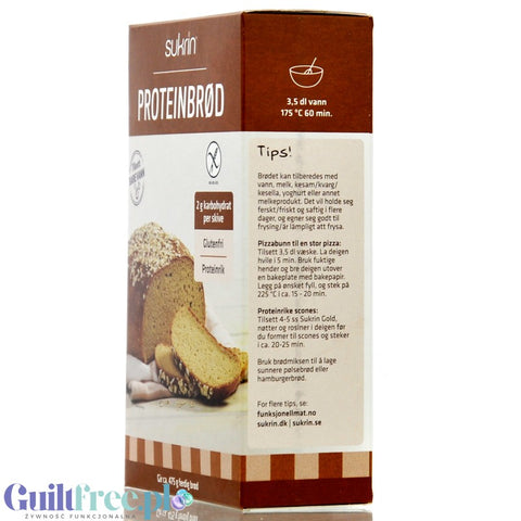 Sukrin Protein Brot Mix - gluten-free mix for baking protein bread.