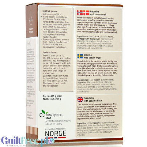 Sukrin Protein Brot Mix - bezglutenowa mieszanka do wypieku chleba proteinowego