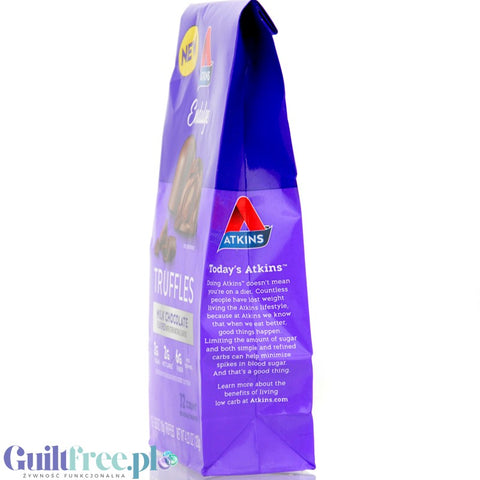 Atkins Endulge Truffles Milk Chocolate - trufle pralinowe w mlecznej czekoladzie bez dodatku cukru