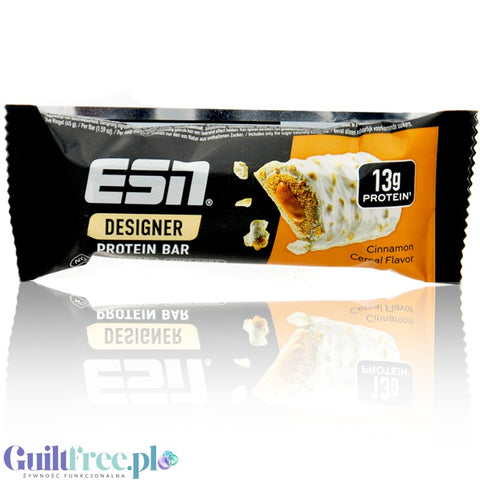 ESN Designer Bar Cinnamon Cereal - baton białkowy z płatkami cynamonowymi w białej czekoladzie