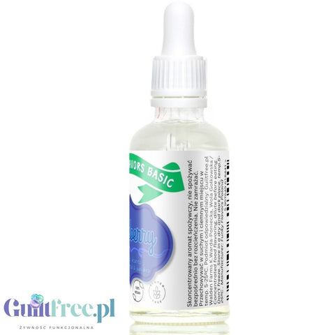 Funky Flavors Basic Blueberry 30ml - jagodowe kropelki aromatyczne bez cukru, słodzików i kcal