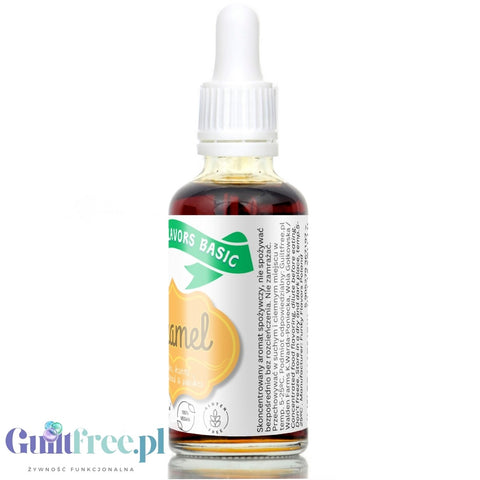 Funky Flavors Basic Caramel 30ml - karmelowe kropelki aromatyzujące bez cukru, słodzików i kalorii