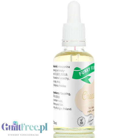 Funky Flavors Basic Cheesecake 30ml - sernikowe kropelki aromatyzujące bez cukru, słodzików i kalorii