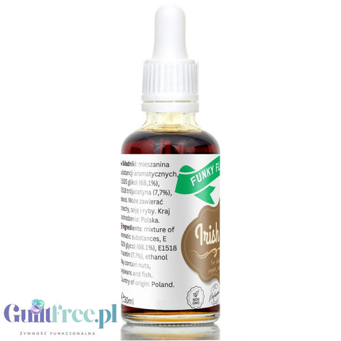 Funky Flavors Basic Irish Cream 30ml - kropelki aromatyczne do potraw, bez cukru, słodzików i kcal