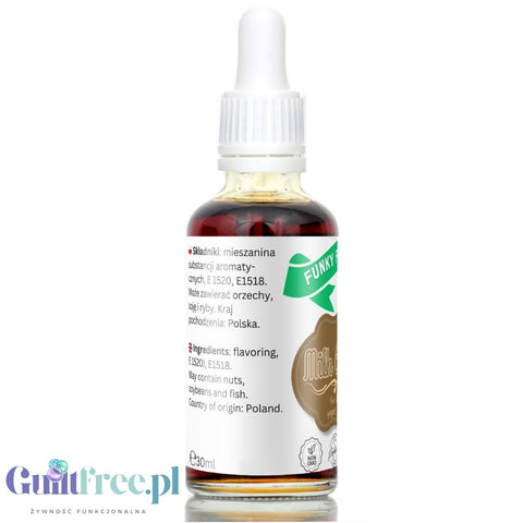 Funky Flavors Basic Milk Chocolate 30ml - czekoladowe kropelki do potraw i napojów bez kalorii, cukru i słodzików