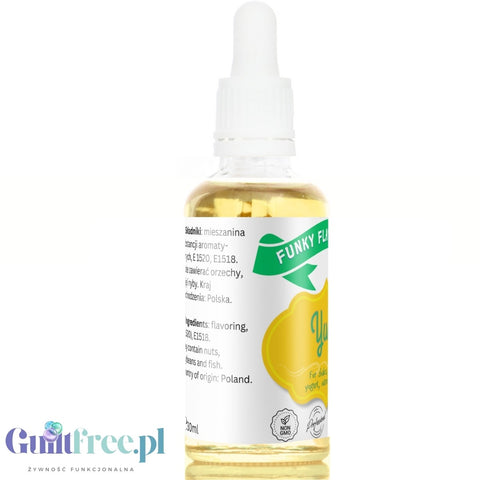 Funky Flavors Basic Yuzu 30ml - flavoring drops without sugar or sweeteners, yuzu fruit flavor