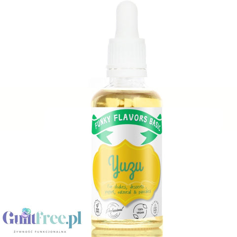 Funky Flavors Basic Yuzu 30ml - flavoring drops without sugar or sweeteners, yuzu fruit flavor