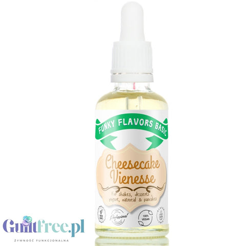 Funky Flavors Basic Cheesecake Vienesse 30ml - kropelki aromatyzujące bez cukru i słodzików, aromat sernika z pomarańczą