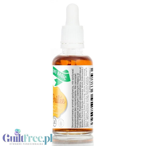 Funky Flavors Basic Crème brûlée 30ml - Kropelki smakowe do kawy i jogurtów bez cukru i słodzików