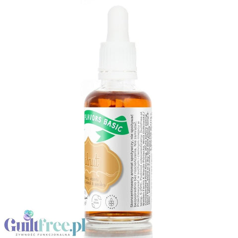 Funky Flavors Basic Walnut 30ml - Orzech Włoski - kropelki aromatyzujące bez cukru i słodzików
