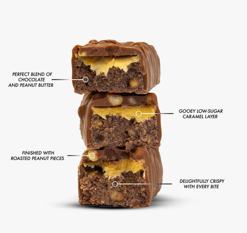 Per4m Protein Bar Chocolate Peanut Butter - baton 20g białka z karmelem, masłem orzechowym i czekoladą