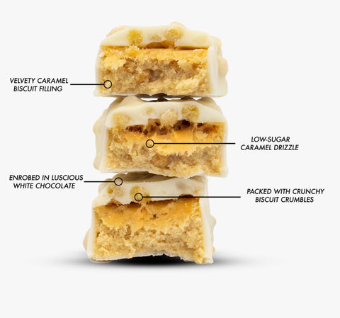 Per4m Protein Bar Caramel Biscuit - baton białkowy 20g białka, smak karmelizowane ciasteczko & biała czekolada