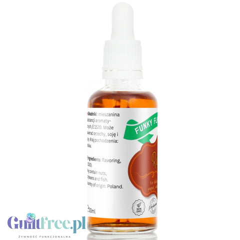 Funky Flavors Basic Rum 30ml - rumowe kropelki aromatyzujące bez cukru, słodzików i kalorii