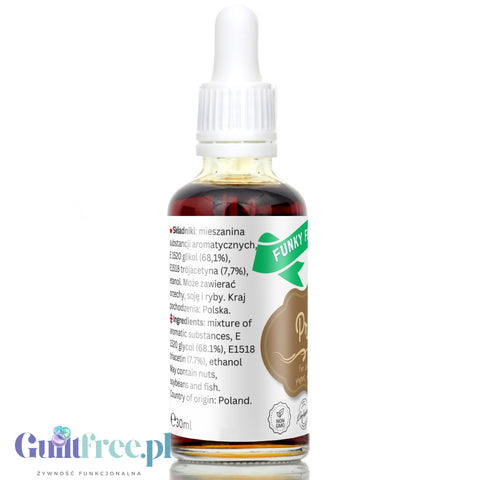 Funky Flavors Basic Praline - 30ml liquid food flavoring, fat, carb, sugar and sweetener free