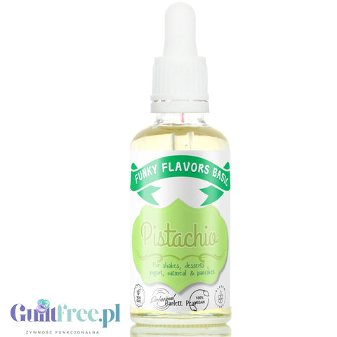 Funky Flavors Basic Pistachio 30g - pistacjowe kropelki bez cukru, kalorii i słodzików