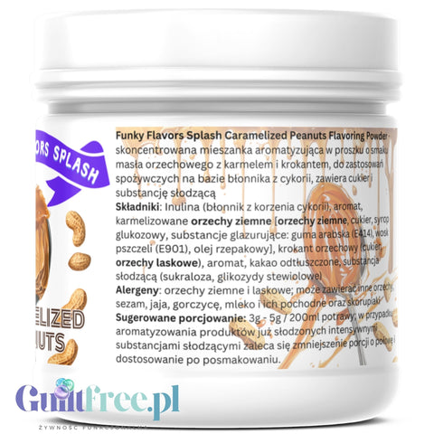 copy of Funky Flavors Splash Caramlised Peanuts 9kcal 50g - fiber sweetener powder.