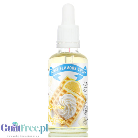 Funky Flavors Sweet Lemon Wafer - flavored sweetener drops without sugar or calories