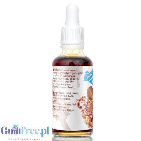 Funky Flavors Sweet Caramel Cookie Twist - słodkie kropelki smakowe bez cukru i kalorii