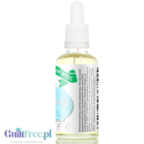 Funky Flavors Basic White Chocolate 30ml - kropelki aromatyzujące bez cukru i słodzików, wegański aromat Białej Czekolady