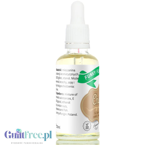 Funky Flavors Basic Chalva 30ml - chałwowe kropelki zapachowe do napojów i posiłków, bez cukru i słodzików