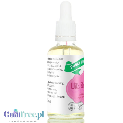 Funky Flavors Basic Wild Strawberry 30ml - kropelki poziomkowe bez cukru, tłuszczu i bez kalorii