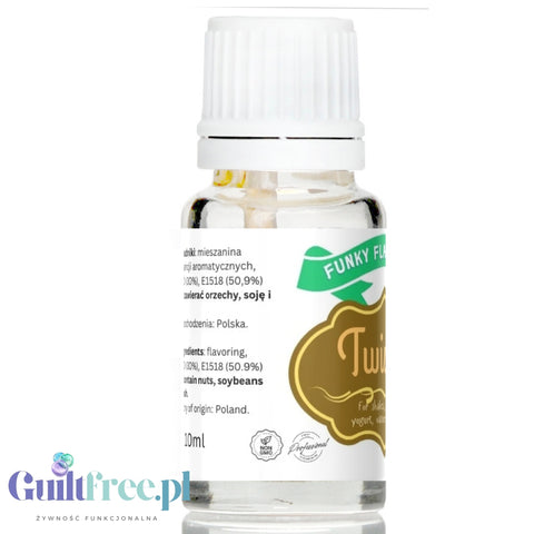 Funky Flavors Basic Twixers 10ml - food flavor without sugar or sweeteners, Caramel, Biscuit & Chocolate