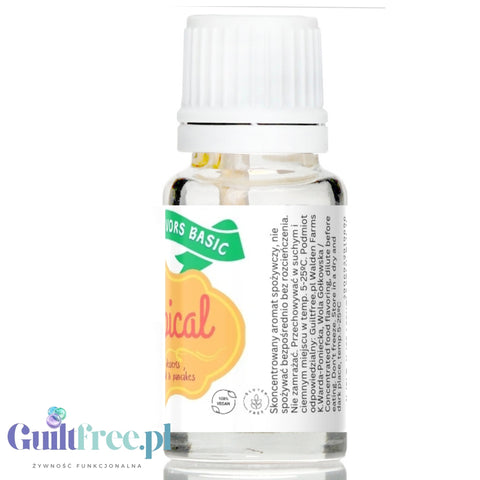 Funky Flavors Basic Tropical 10ml - food flavor without sugar or sweeteners, Tropical Fruits